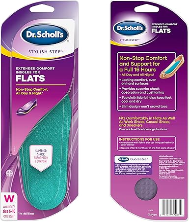 scholl shock absorbing insoles comfort plus