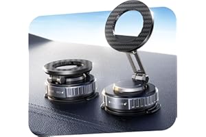 snanlen 2026 Upgraded Car Phone Holder for Magsafe [108LBS Strongest Suction] 360° Adjustable Vacuum Magnetic Phone Holders, 