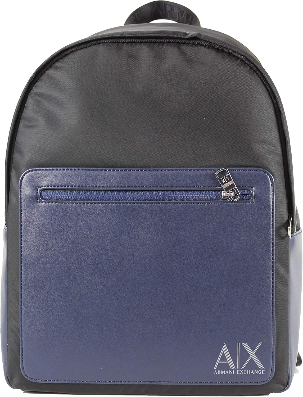 armani leather backpack mens