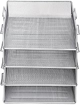 EXERZ Mesh Paper Sorter 4 Pack Desk Organizer A4 File Holder view 6