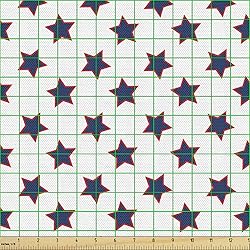 Ambesonne Stars Fabric by The Yard, Continuous