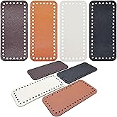 Yayatty 4 Color PU Leather Bag Bottom Base Crochet Bag Bottom, Rectangle Knitting Crochet Bags for Bags, DIY Shoulder Bag Accessories, Purse Making Supplies, 18 x 8cm