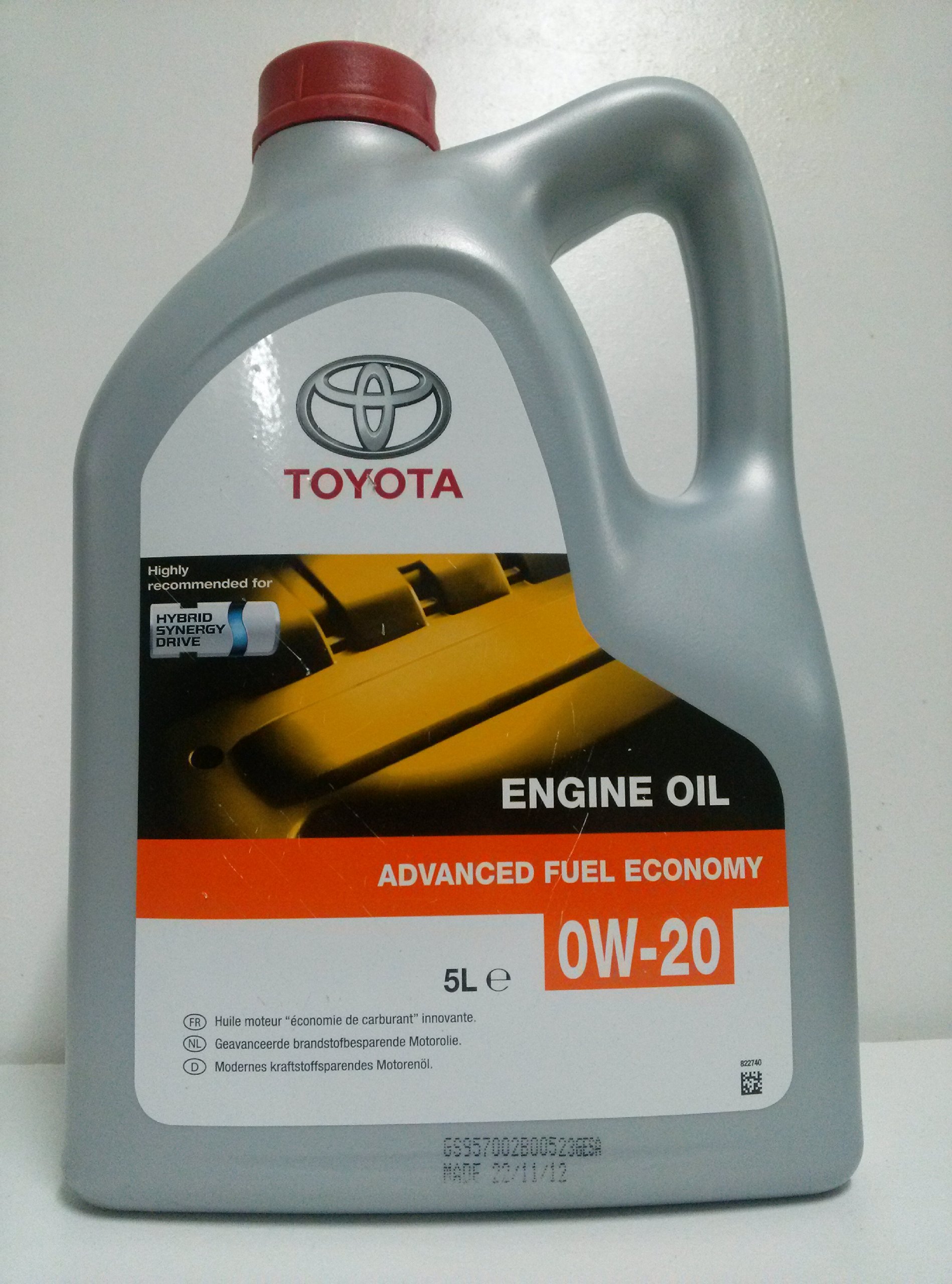 Genuine 5 Litre Toyota Hybrid 0w20 Synthetic Motor Oil Buy Online In Singapore At Desertcart Sg Productid 50814376