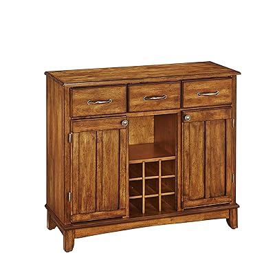 Buffet of Buffets Cottage Oak Server with Wood Top by Home Styles
