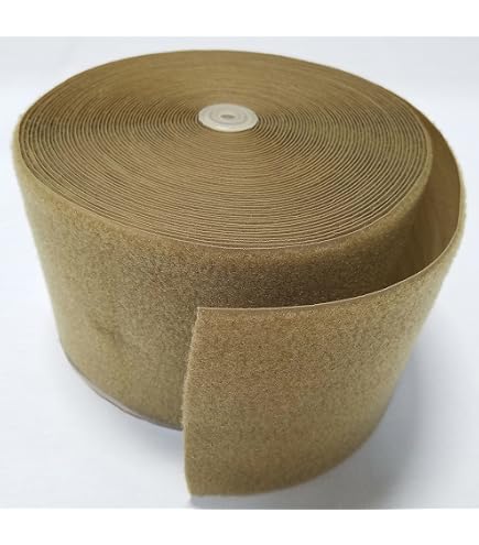15-Pack 2'' X 4'' Coyote Tan Hook & Loop Adhesive Strips – Strong Nylon Sticky Back Tapes For Organizing, Crafting, And DIY