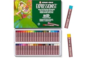 Sakura Cray-Pas Expressionist Oil Pastel Set - Soft Oil Pastels for Artists - 50 Sticks