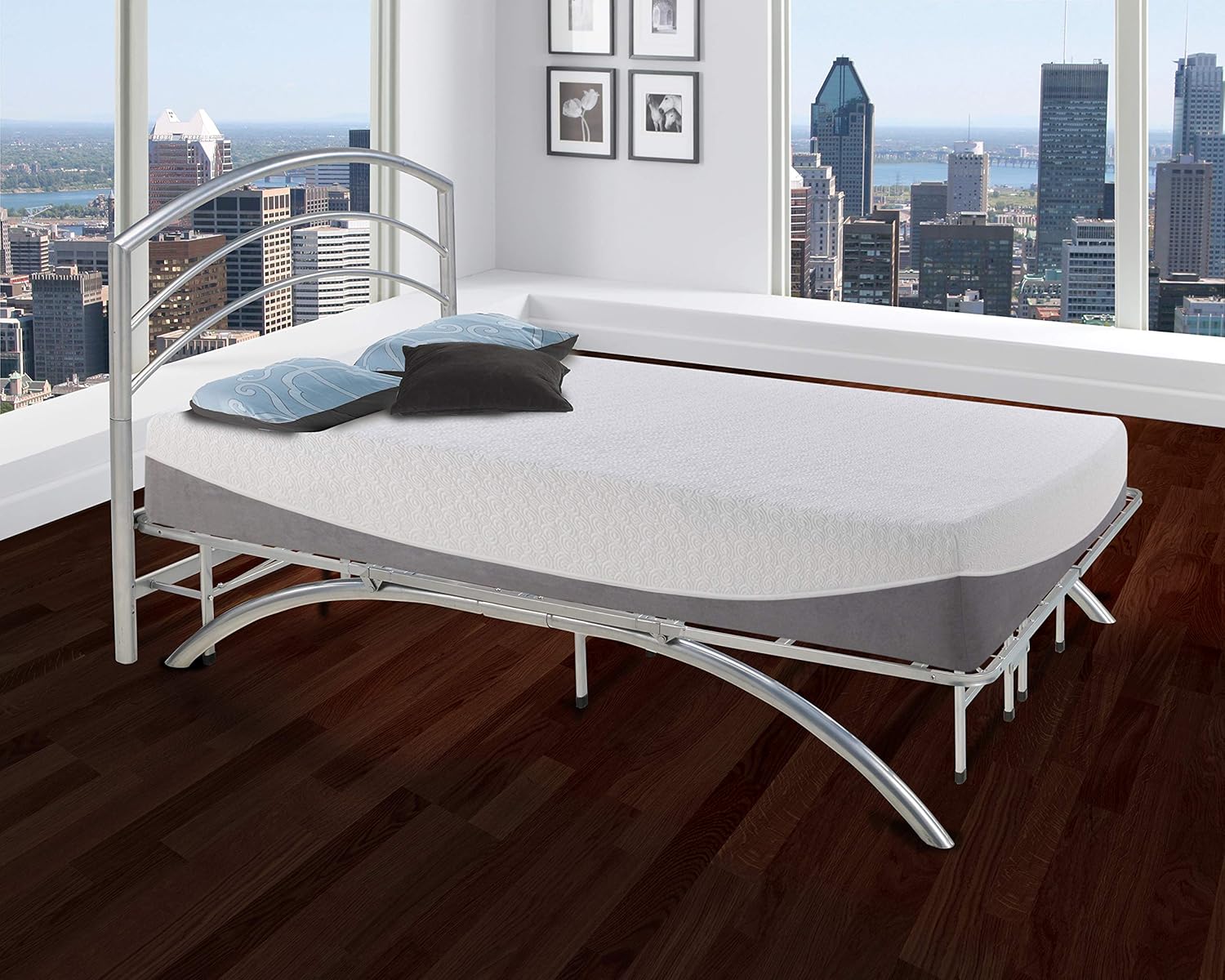 Best platform bed frame king silver