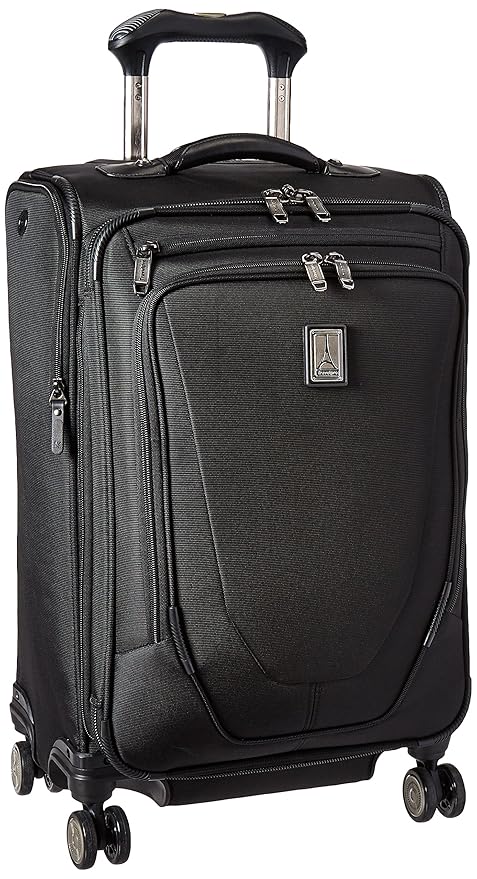 Travelpro Crew 11 21" Expandable Spinner Carry-on Suiter Suitcase, Black