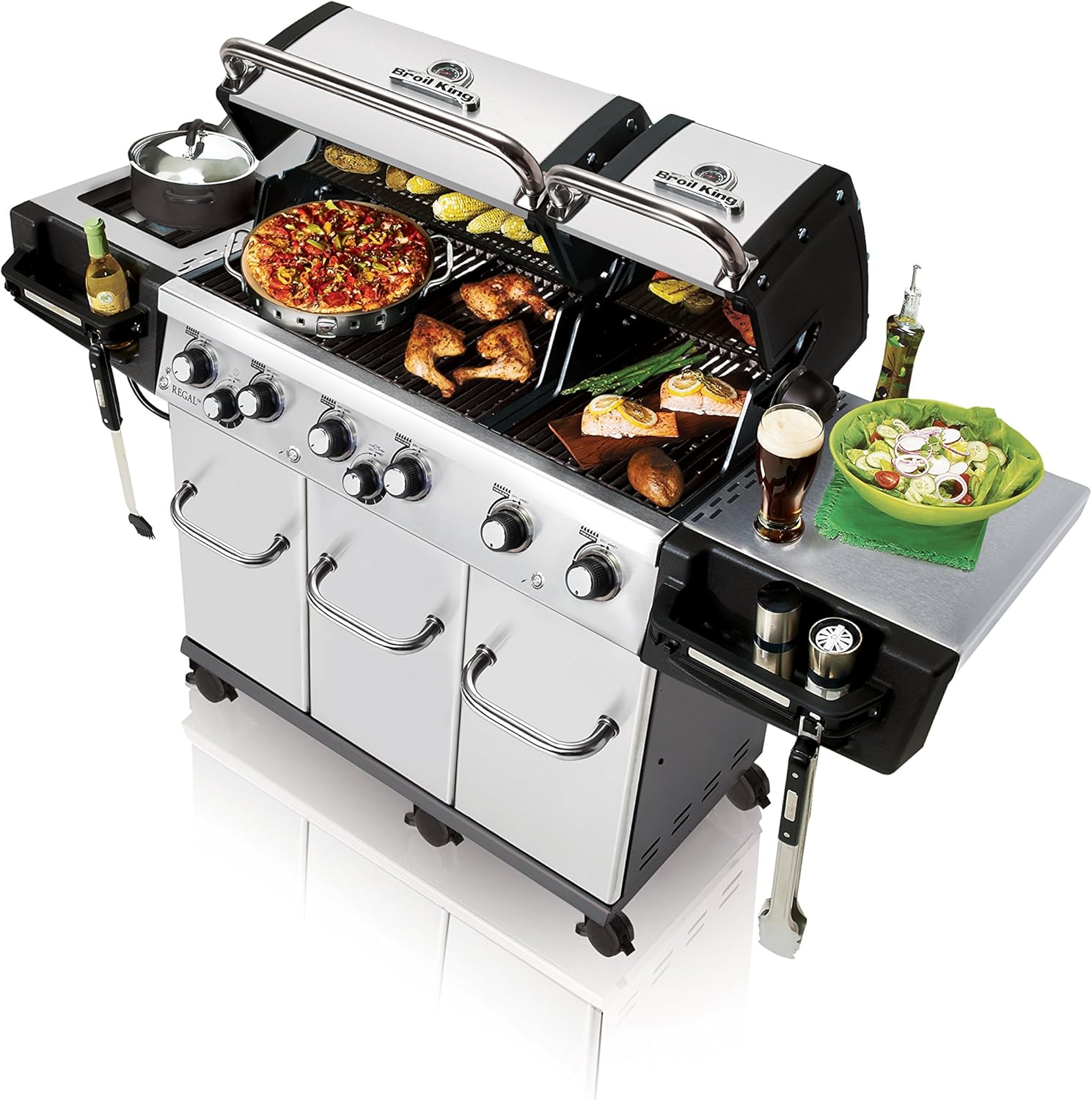 review Broil King 957347 Regal XLS Pro NG Gas Grill, Six-Burner, Stainless Steel
