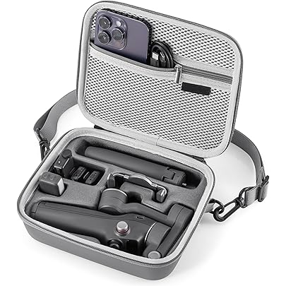 Osmo Mobile 7P Case,Portable PU Shoulder Bag for DJI OM 7 Pro/7