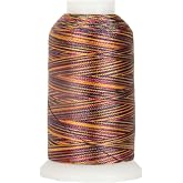 ThreadArt Polyester Machine Embroidery Thread, 1000M 40wt, Arabian Nights | 40wt trilobal polyester embroidery thread with bright sheen. Works with home and commercial embroidery and sewing machines.