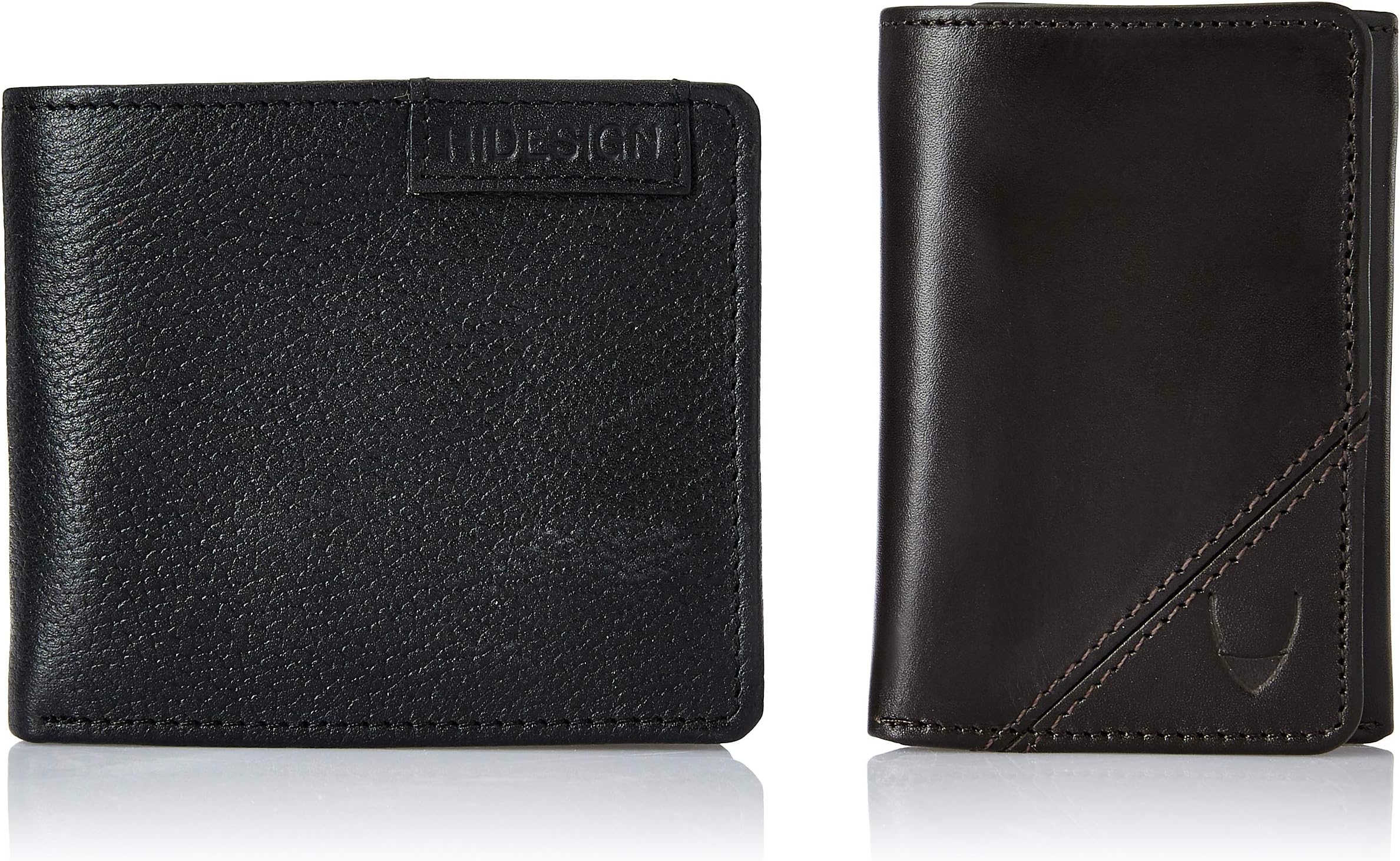 Hidesign Black Men's Wallet (HIDESIGN EE Mens Combo 4)