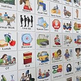 SchKIDules 87-Pc Visual Schedule Magnets (School Collection) | Sized for Individual/Small Group Use | Special Ed &amp; IEP Support | 66 (2x2) Activity Icons + 21 Headings | Available in English &amp; Spanish