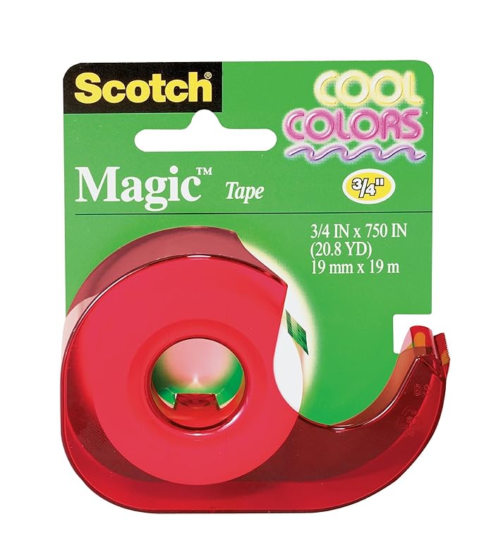Scotch Magic(TM) Tape 19mm x 19m Cool Colors Dispenser Amazon.co.uk