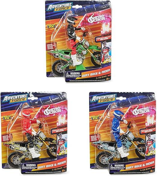 dirt bike and rider toy