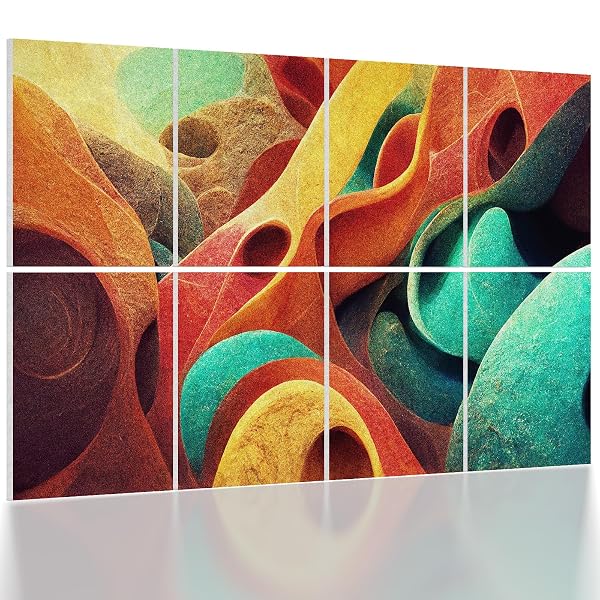 UMIACOUSTICS 8 PCS 0.7INCH THICK ART ACOUSTIC PANELS,...