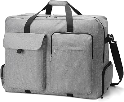100L Reisetasche mit Schuhfach, Wassserabweisend & Reißfest, Faltbare Reisetaschen Groß für Reisen, Umzüge, Urlaub, Aufbewahrungstasche für Männer und Frauen