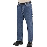 Bulwark Men's Flame Resistant 14.75oz Pre-Washed Denim Dungaree 2 Tool Loops