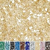 Skyflame High Luster 10-Pound Fire Glass Fire Pit Fireplace Landscaping, 1/4 inch Gold Reflective