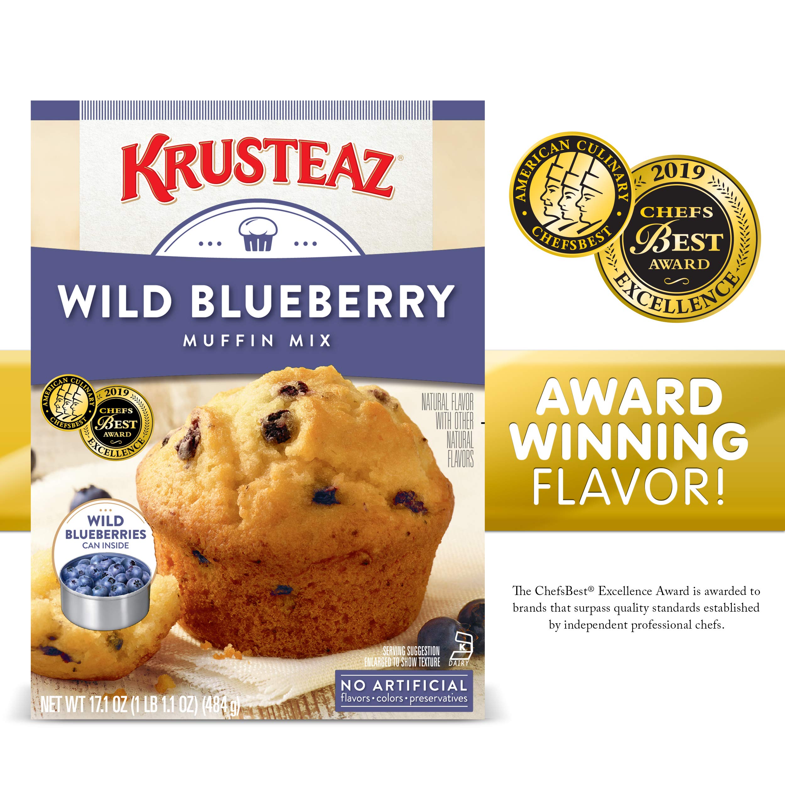 Krusteaz Wild Blueberry Muffin Mix, 17.1Ounces Buy Online in United