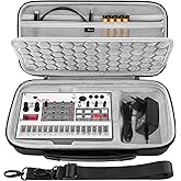 GEEKRIA Hard Shell Travel Case Compatible with Korg Volca Drum/Volca Keys/Volca Beats/Volca FM2 / Volca Sample 2 / Volca Bass Audio Sampler Carrying Bag (Dark Gray)