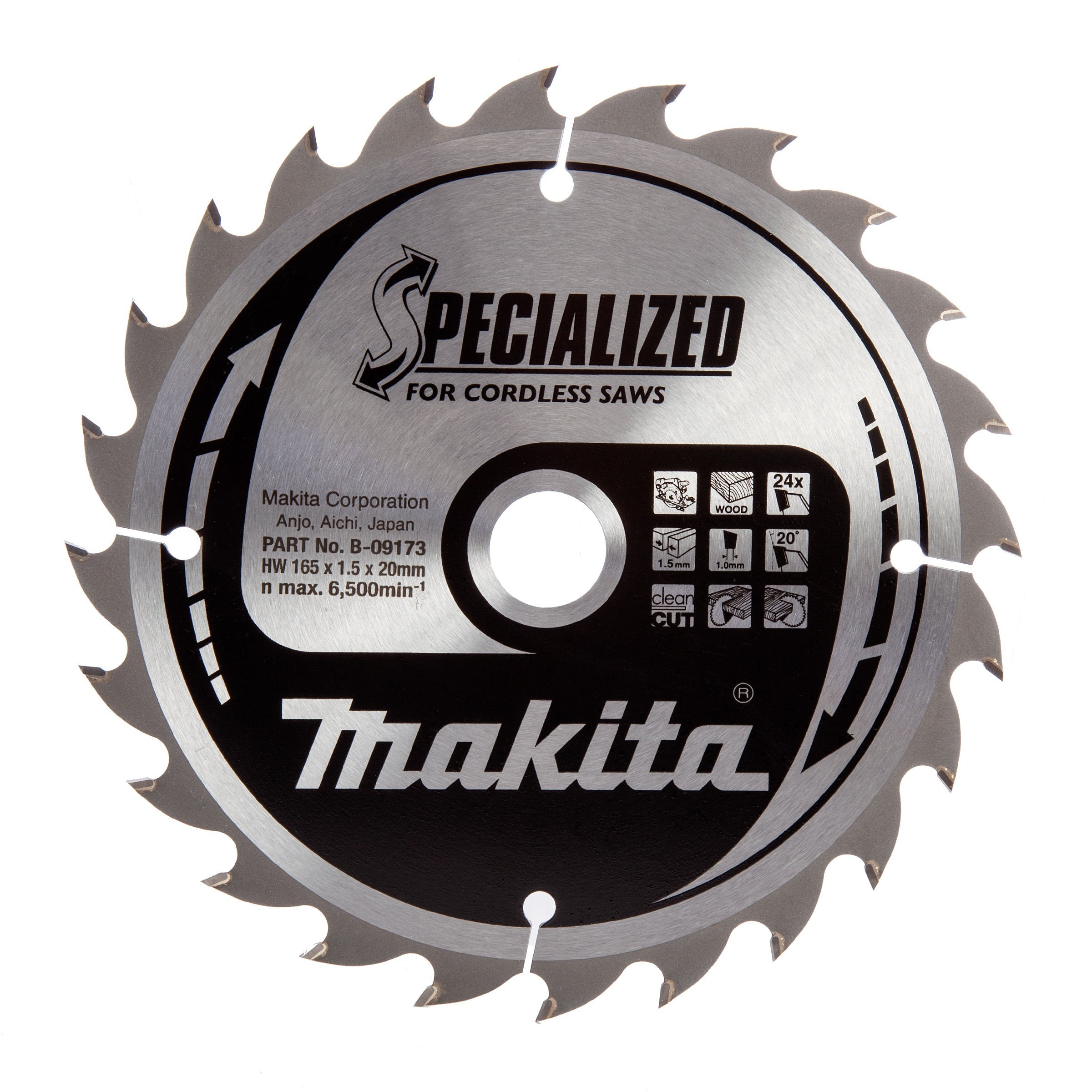 Makita B-32910 Specialized Blade for Cordless Saws 165x20x24T