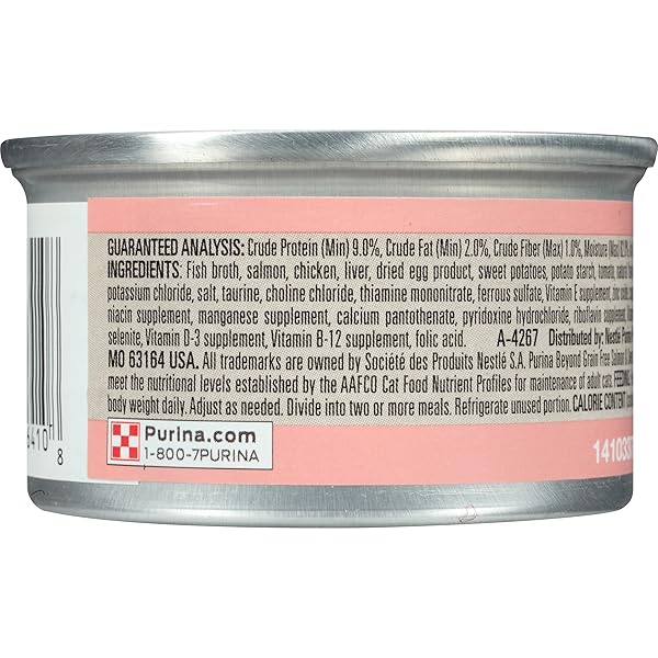 BEYOND DRY CAT PURINA GRAIN FREE SALMON AND SWEET POTATO RECIPE CAN, 3 OZ,12 CANS