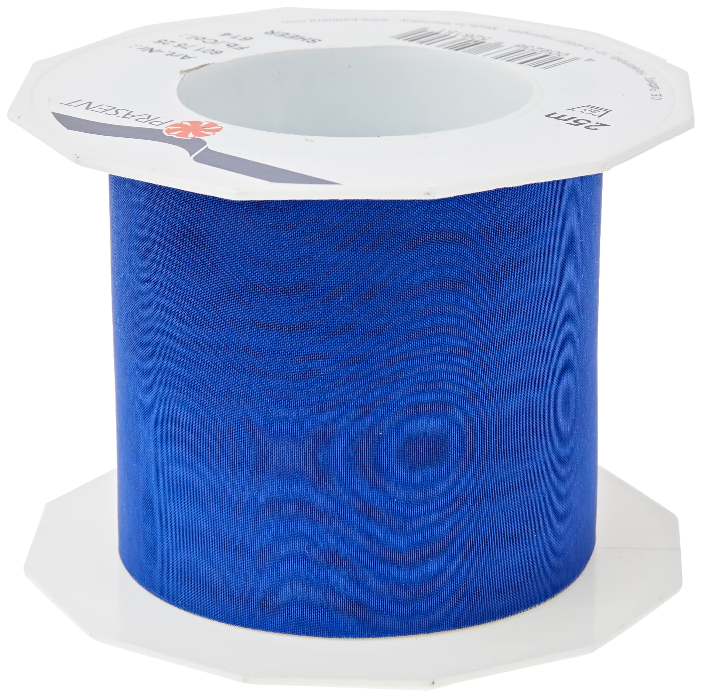C.E. Pattberg Sheer Organza Ribbon Royal Blue, 27 Yards Gift Wrap Ribbon, 2.8 inches Width, Accessories for Decoration & Handicrafts, Decoration Ribbon for Presents, for Every Occasion
