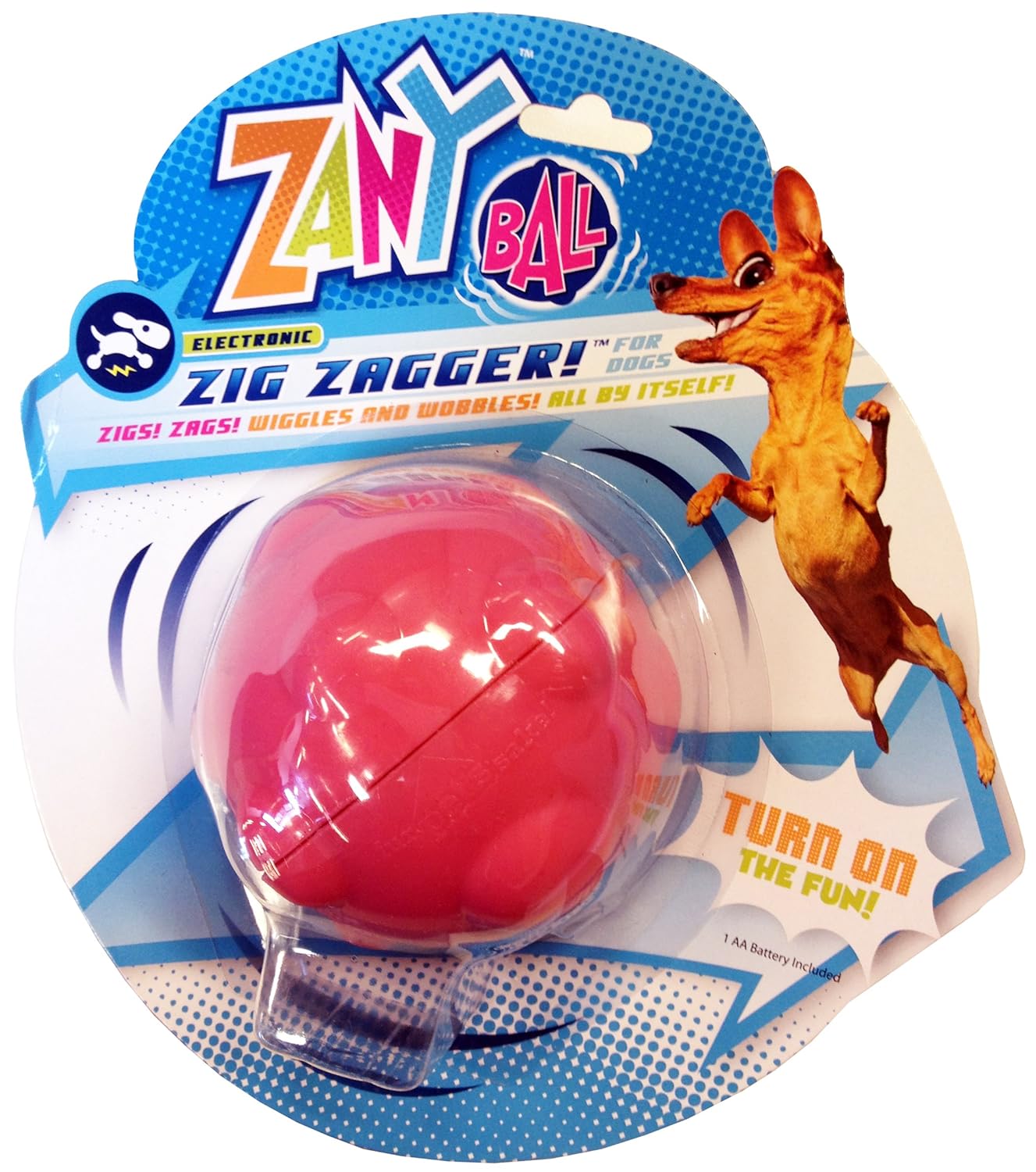 BRAND NEW Zany Ball Dog Moving Toy Electronic On Batteries for Smaller