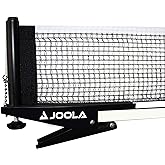 JOOLA Premium Inside Table Tennis Net and Post Set - Portable and Easy Setup 72" Regulation Size Ping Pong Spring Clamp Net, 