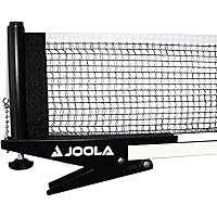 JOOLA Premium Inside Table Tennis Net and Post Set - Portable and Easy Setup 72" Regulation Size Ping Pong Spring Clamp Net,