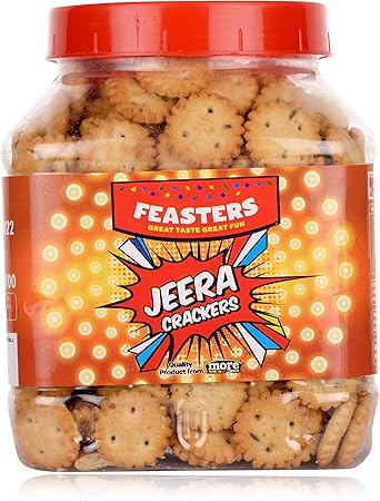 Feasters Jeera Crackers Jar, 250g