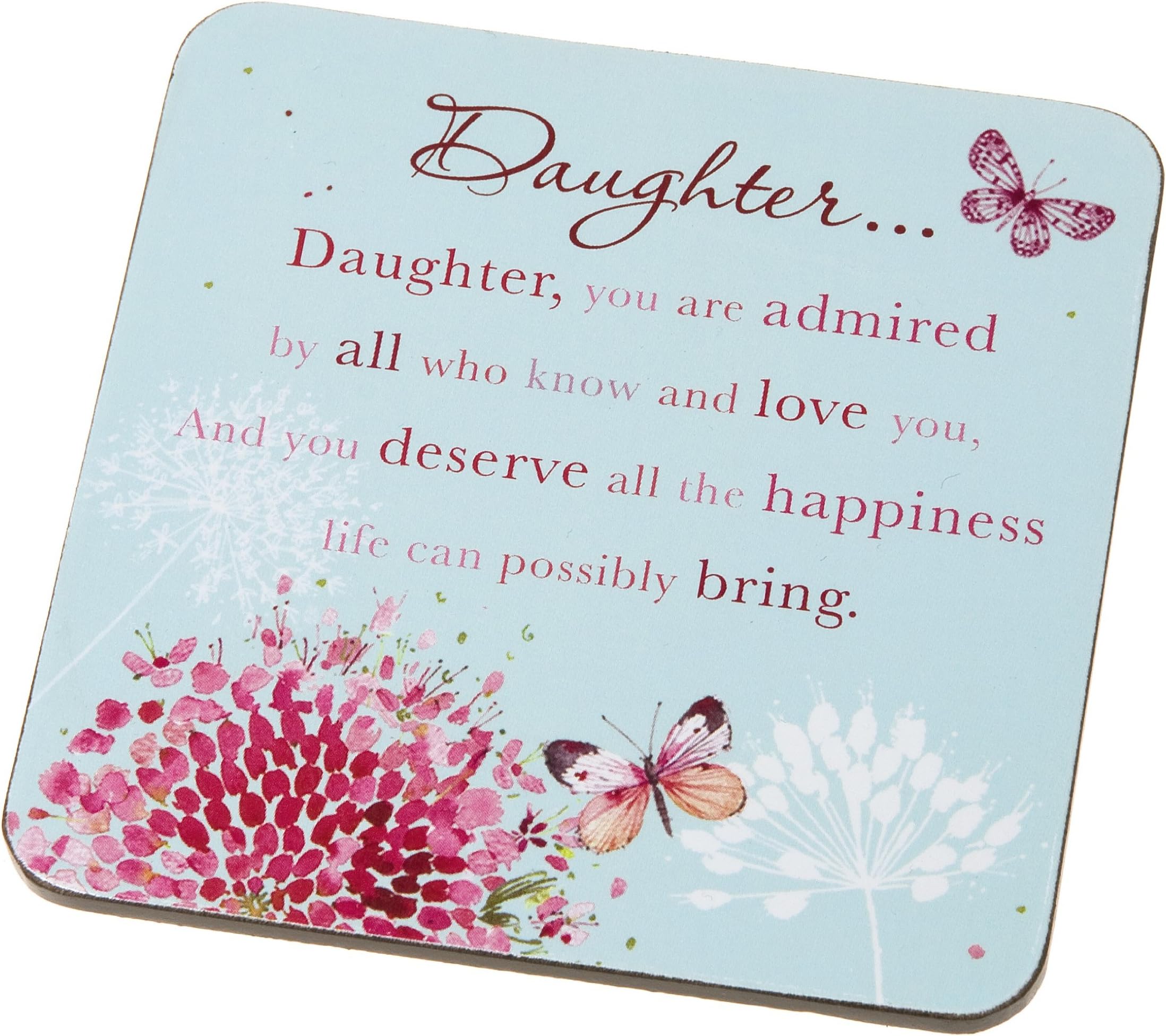 Wishing Well Daughter Words of Endearment Sentimental Coaster
