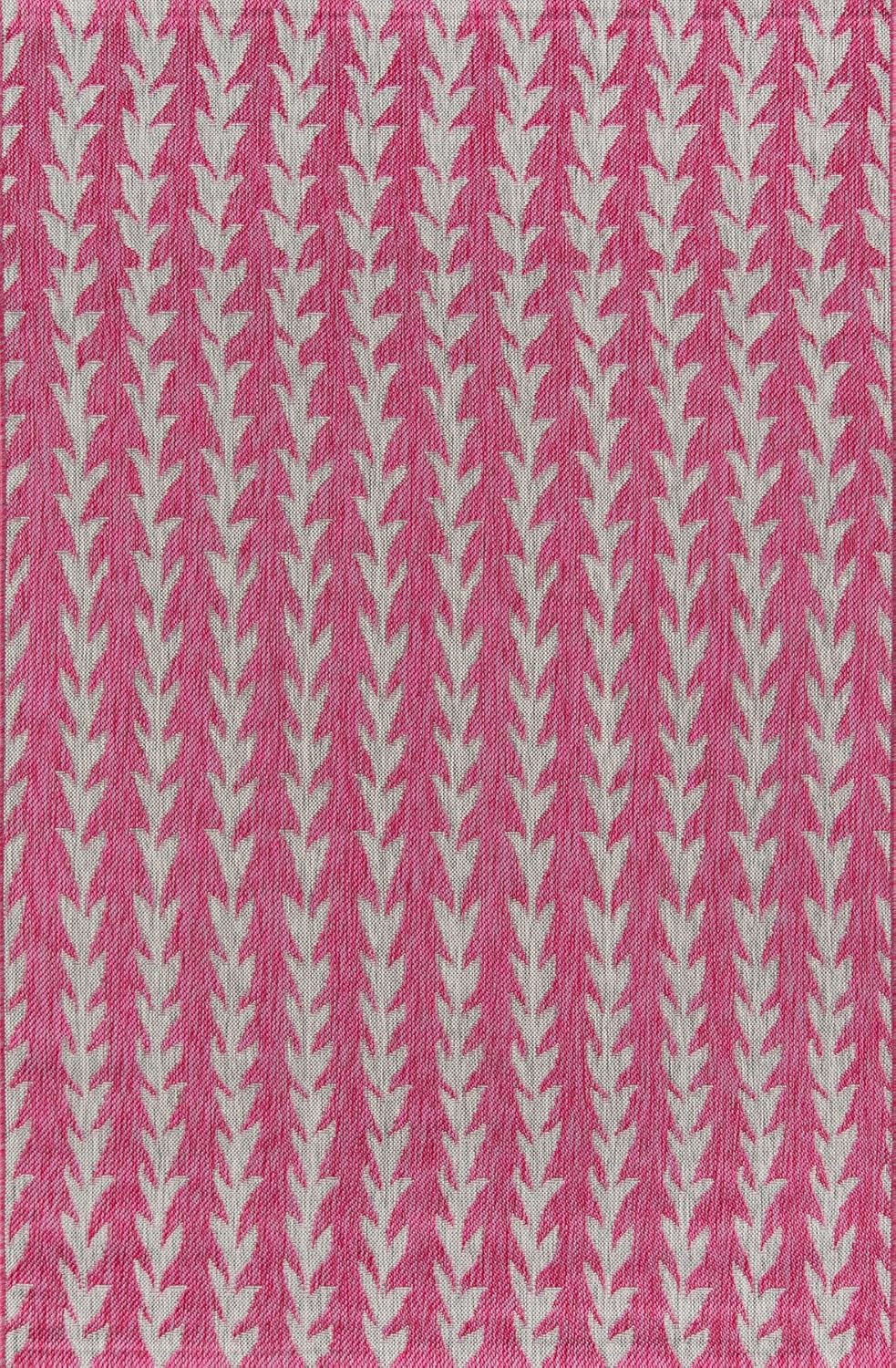 Novogratz Villa Collection Amalfi Indoor/Outdoor Area Rug, 7'10" x 10'10", Fuchsia