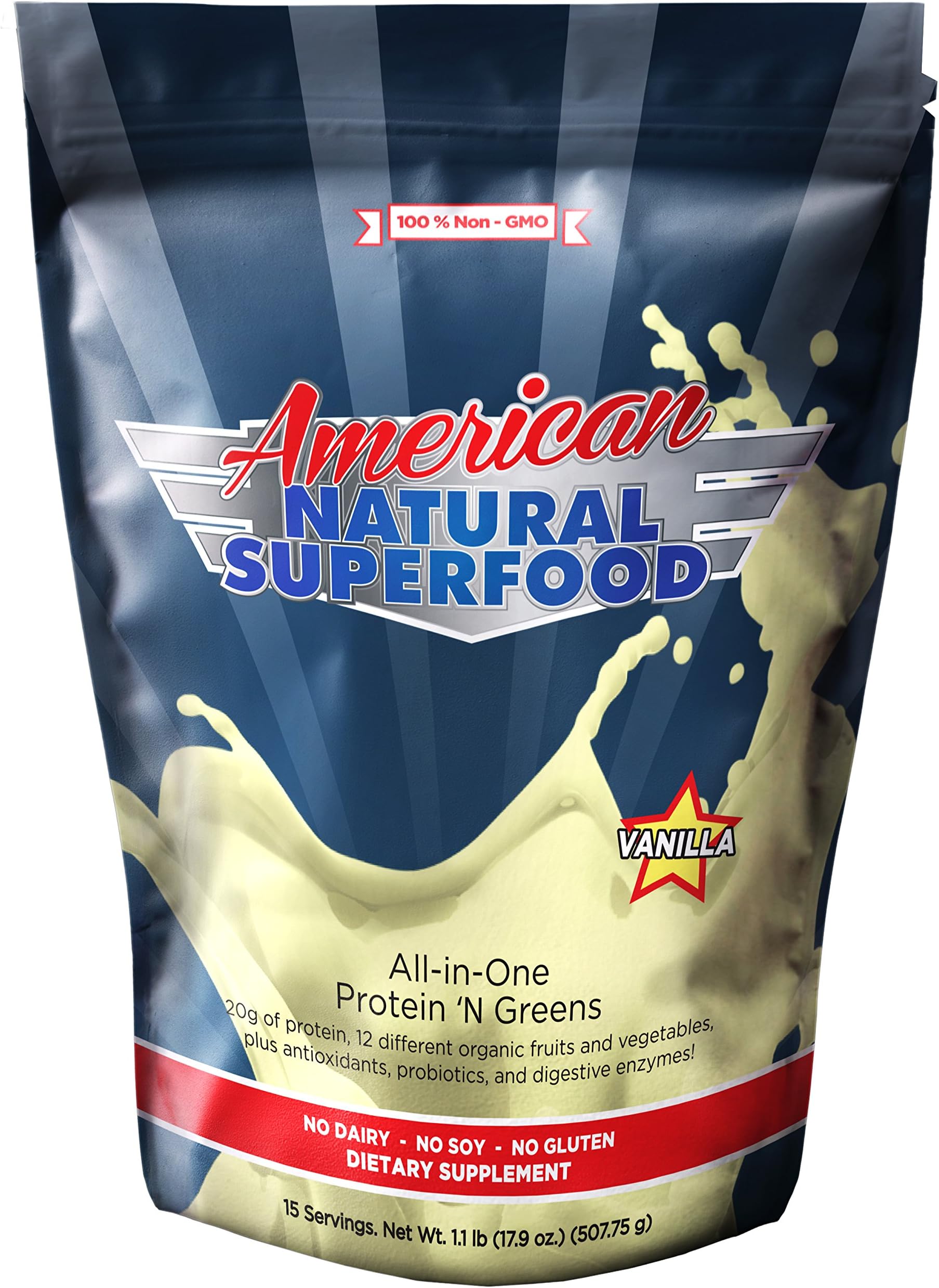 American Natural Superfood Vegan Protein Powder (1.1lbs)