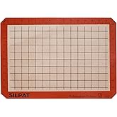 Silpat The Original Premium Non-Stick Silicone Baking Mat, Gridded Half Sheet Size, 11-5/8 x 16-1/2
