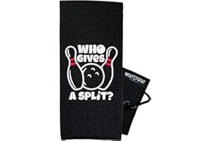 WOLF GOLF TOWELS Funny Bowling Towel - Bowling Ball Towel - Bowling Accessories - Bowling Gift