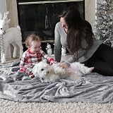 Bedsure Fleece Throw Blanket 150x200 cm Soft Warm Grey view 7