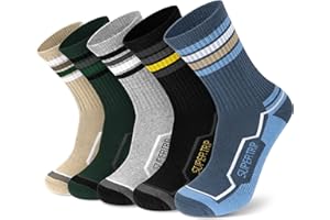 Supertrip Merino Wool Hiking Socks for Men 3/5 Pairs Moisture Wicking Thermal Winter Warm Boot Work Cushion Socks