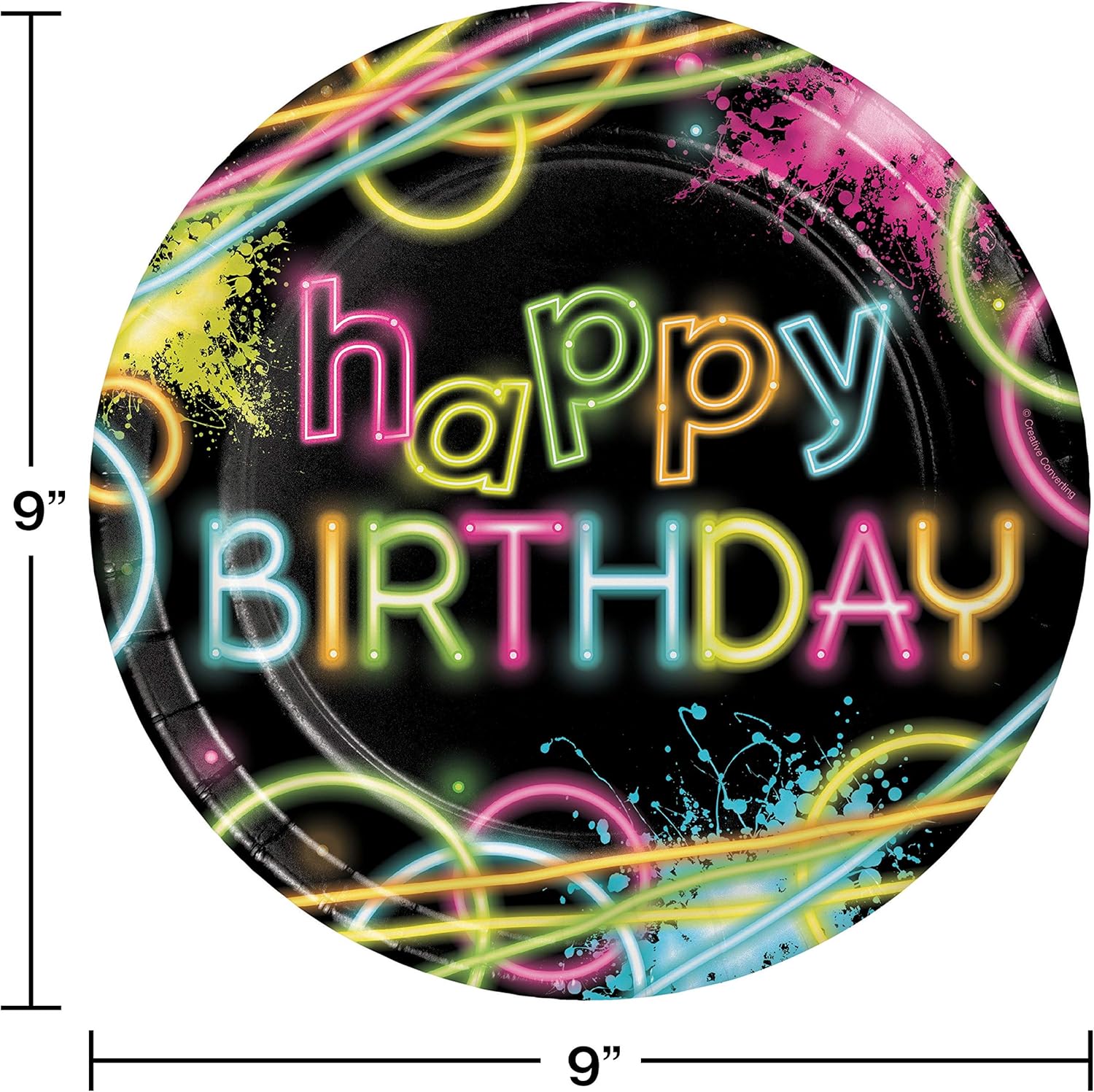 Glow Neon Party Jumbo Deluxe Birthday Supplies Super Bundle Pack for 16 Guests (Plus Party Planning Checklist by Mikes Super Store): Health & Personal Care