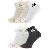 New Balance Unisex Adult Everyday Cushioned Ankle Socks, 6 Pairs