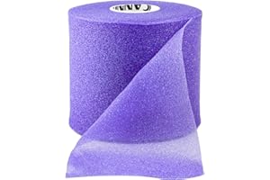 Cannon Sports Pre Wrap 30 Yard Roll Athletic Foam Tape Underwrap for Ankles Wrists Knees Elbows Hair (Purple)