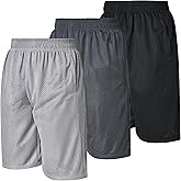 Ultra Performance Men's Athletic Mesh Short's 3 Pack Mens Basketball Shorts Gym Workout & Sport Short with Pockets for Men