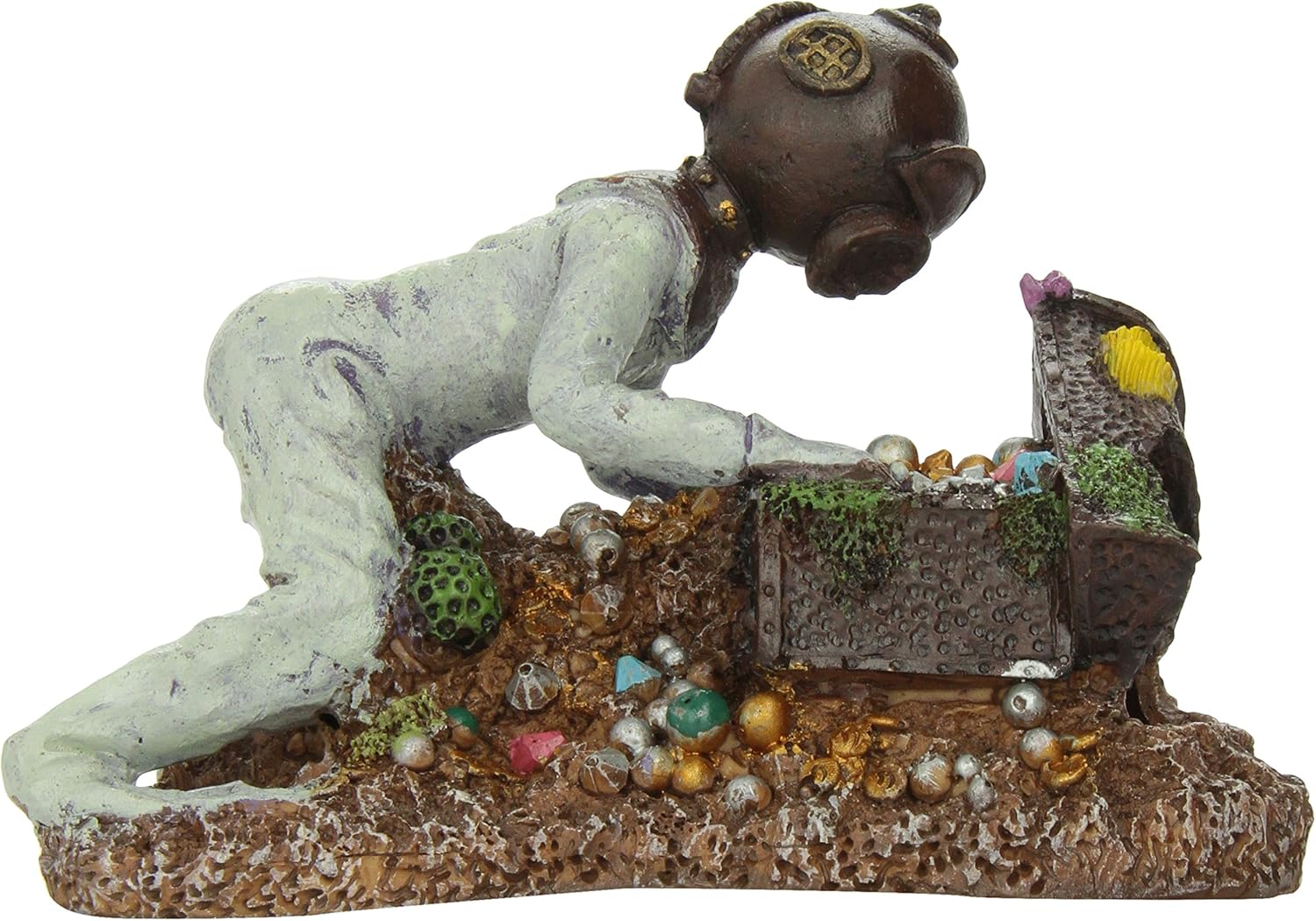 The Gassy Diver Bubbler Aquarium Ornament, Fish Hideaway Ornament for