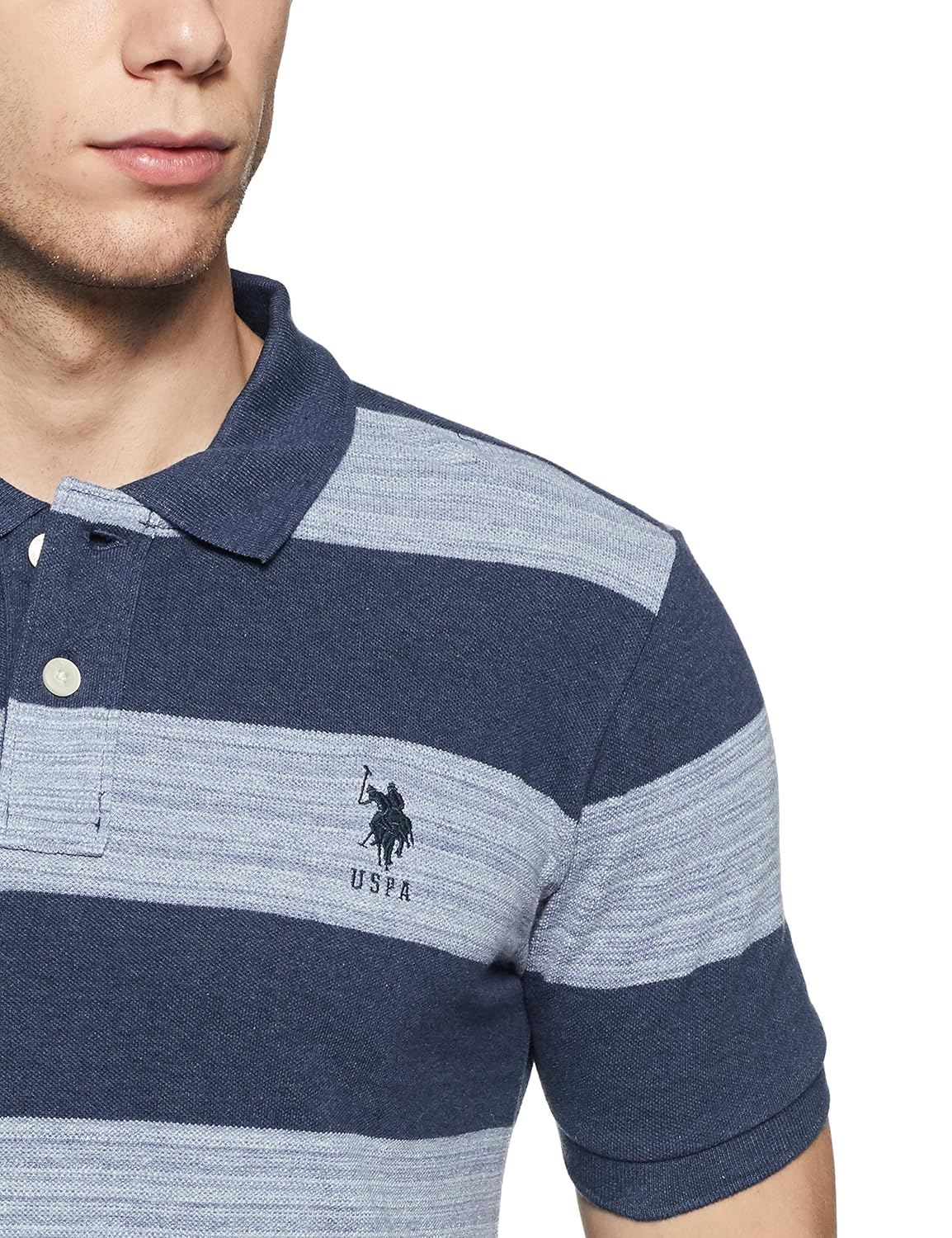us polo association men's striped regular fit polo