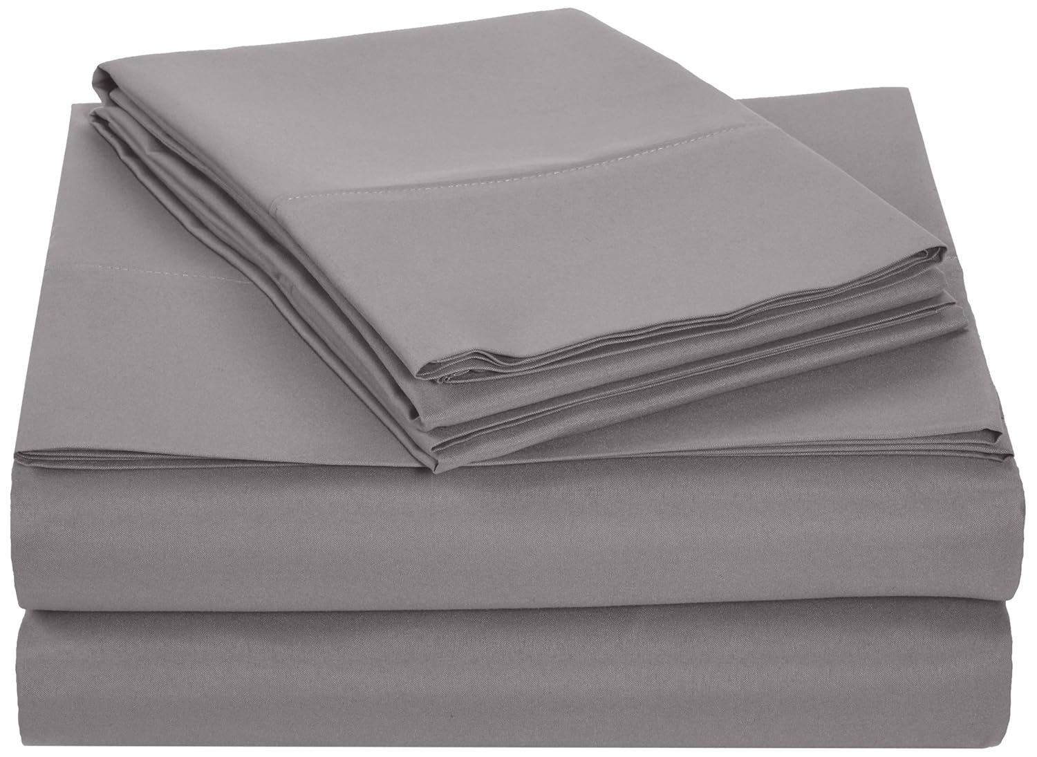 AmazonBasics Microfiber Sheet Set - King, Dark Grey