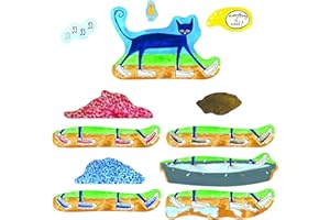 Little Folk Visuals Pete The Cat: I Love My White Shoes Precut Flannel/Felt Board Figures, 12 Pieces Set