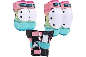 Triple Eight Saver Series 3-Pack Pad Set– Ideal for Skateboarding, In-line Skating, Roller Skating, and Biking