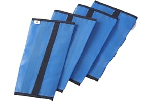 LEAFOREST Horse Fly Boots Breathable Mesh Horse Fly Leggings No More Horsefly Nuisance Greatly Reduce Stomping,Hoof Damage and Leg Fatigue (Set of 4) (Royal Blue, Medium)