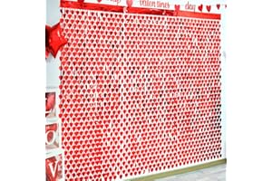LOLStar 3 Pack Valentine's Day Foil Curtain,Valentines Day Party Decoration,3.3x6.6 ft Red Heart Shape Tinsel Fringe Curtain Valentines Photo Backdrop,Streamer Backdrop for Birthday,Engagement,Wedding